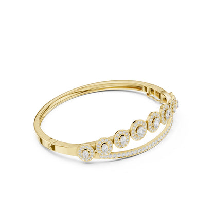 Round Bangle Lab Grown Diamond Bracelet
