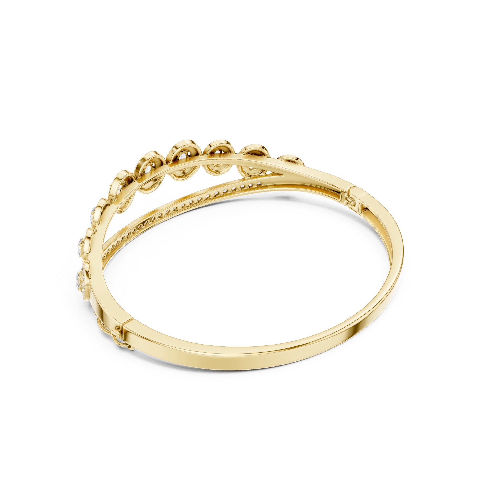 Round Bangle Lab Grown Diamond Bracelet
