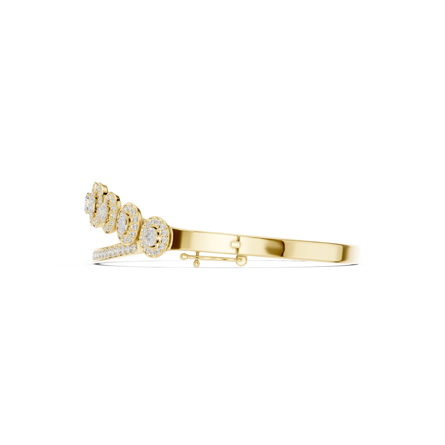 Round Bangle Lab Grown Diamond Bracelet