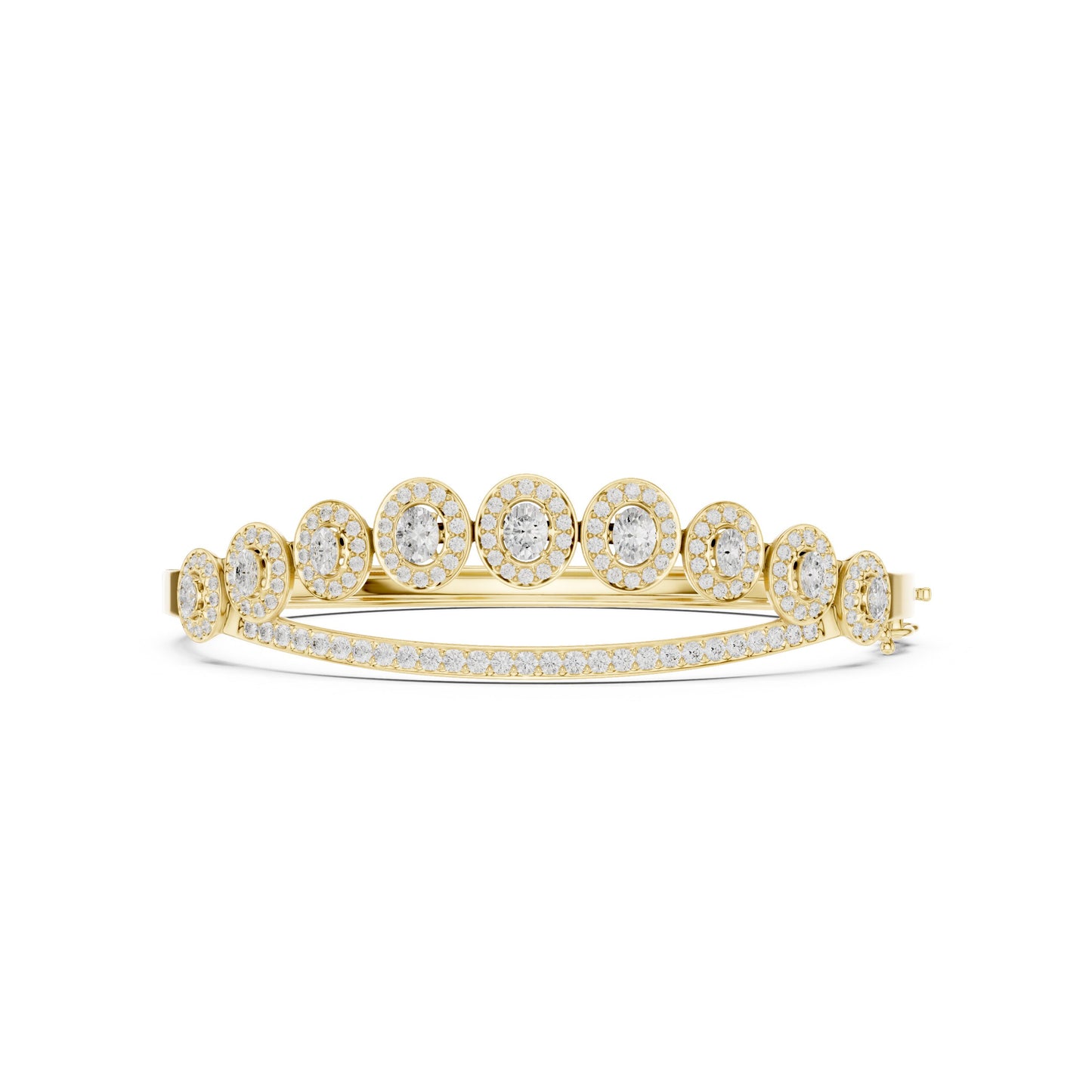 Round Bangle Lab Grown Diamond Bracelet