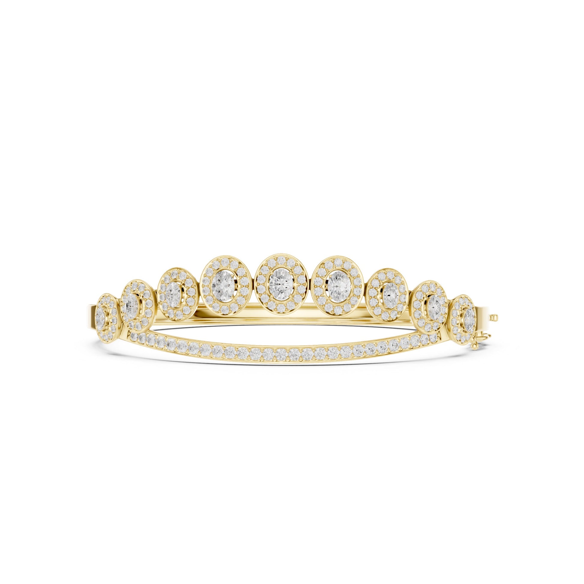 Round Bangle Lab Grown Diamond Bracelet