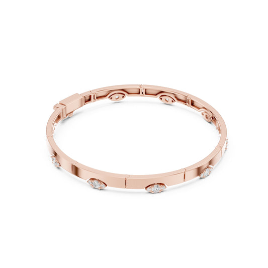 Marquise Bangle Lab Grown Diamond Bracelet