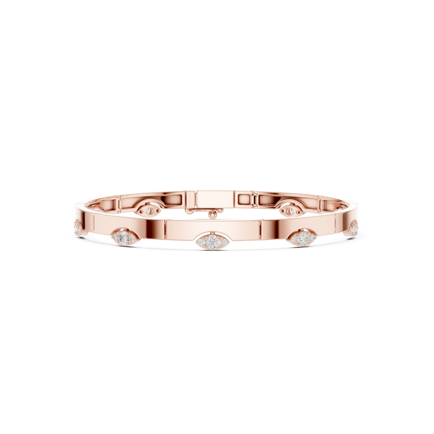 Marquise Bangle Lab Grown Diamond Bracelet