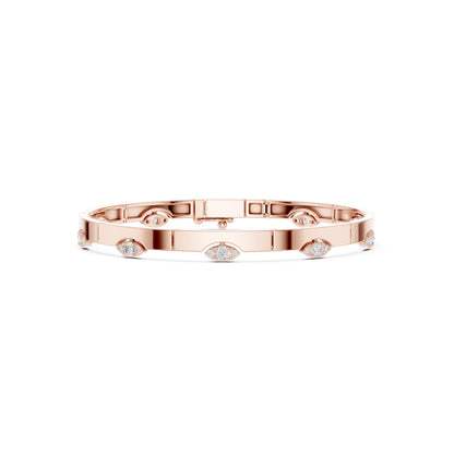 Marquise Bangle Lab Grown Diamond Bracelet