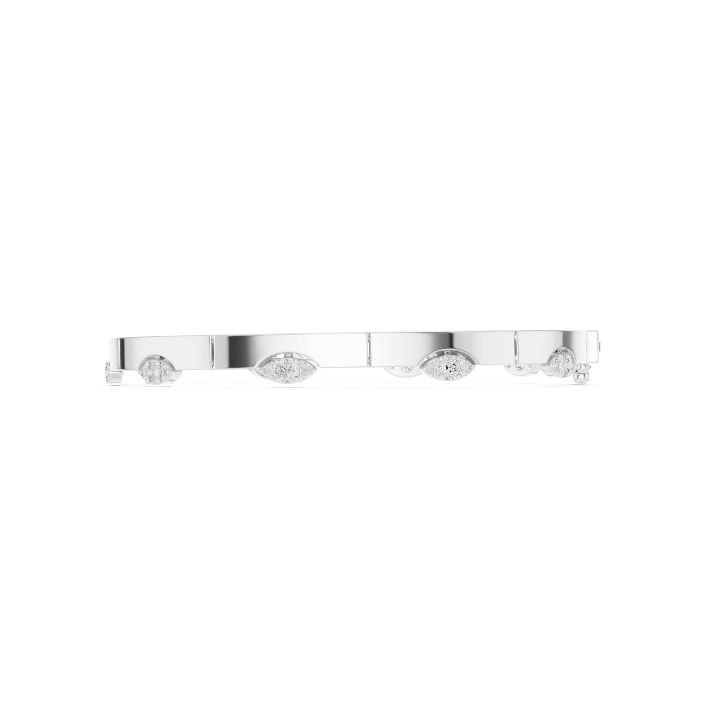 Marquise Bangle Lab Grown Diamond Bracelet