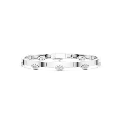 Marquise Bangle Lab Grown Diamond Bracelet