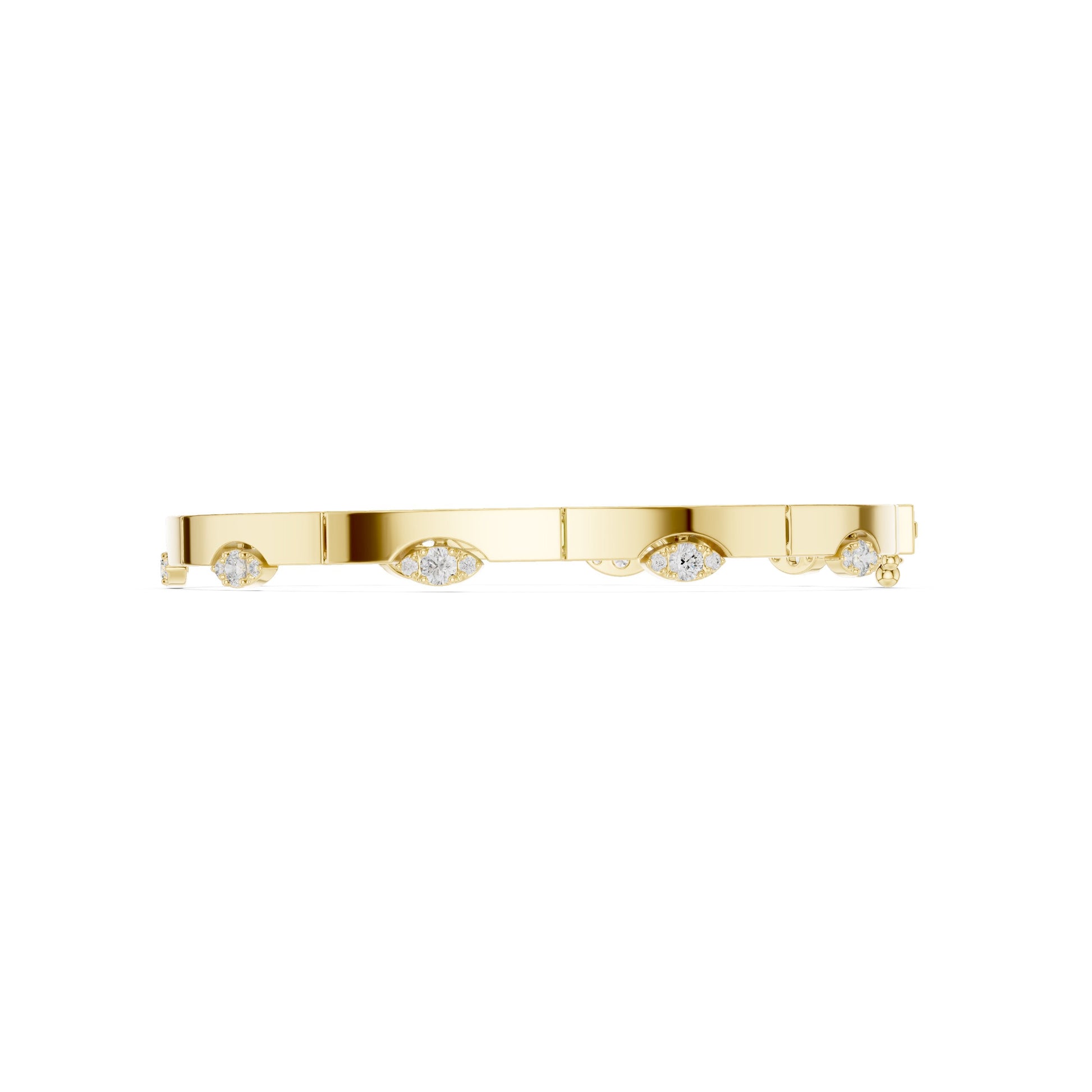 Marquise Bangle Lab Grown Diamond Bracelet