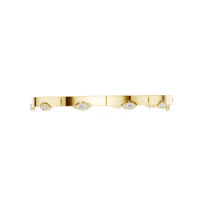 Marquise Bangle Lab Grown Diamond Bracelet