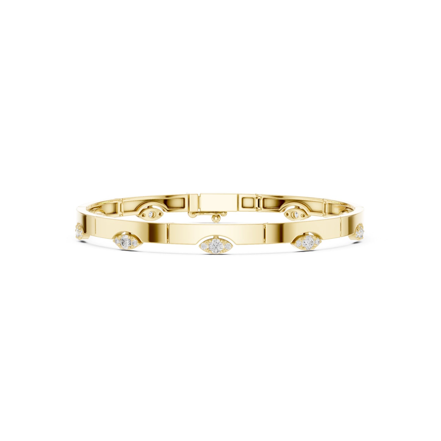 Marquise Bangle Lab Grown Diamond Bracelet