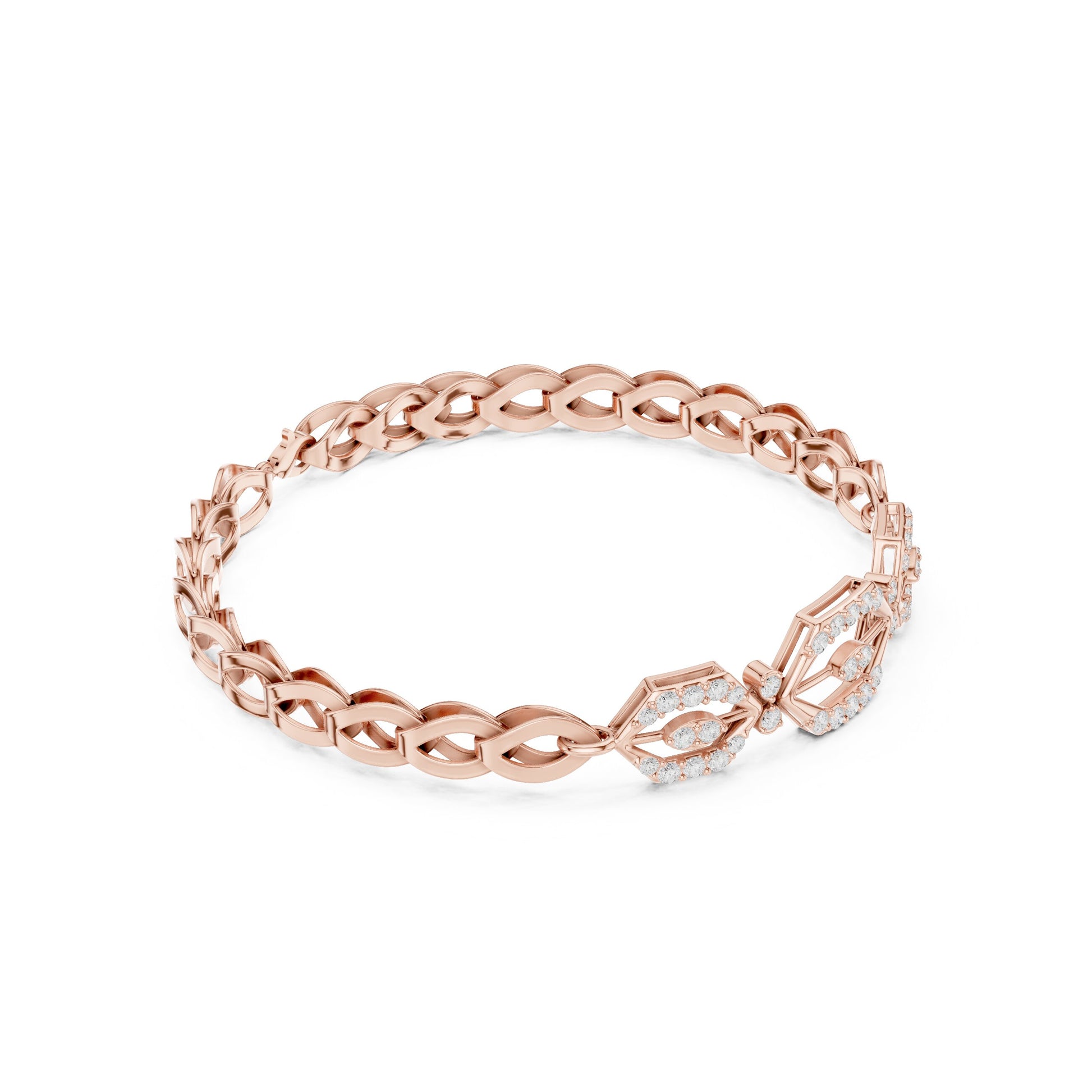 Marquise Tennis Lab Grown Diamond Bracelet