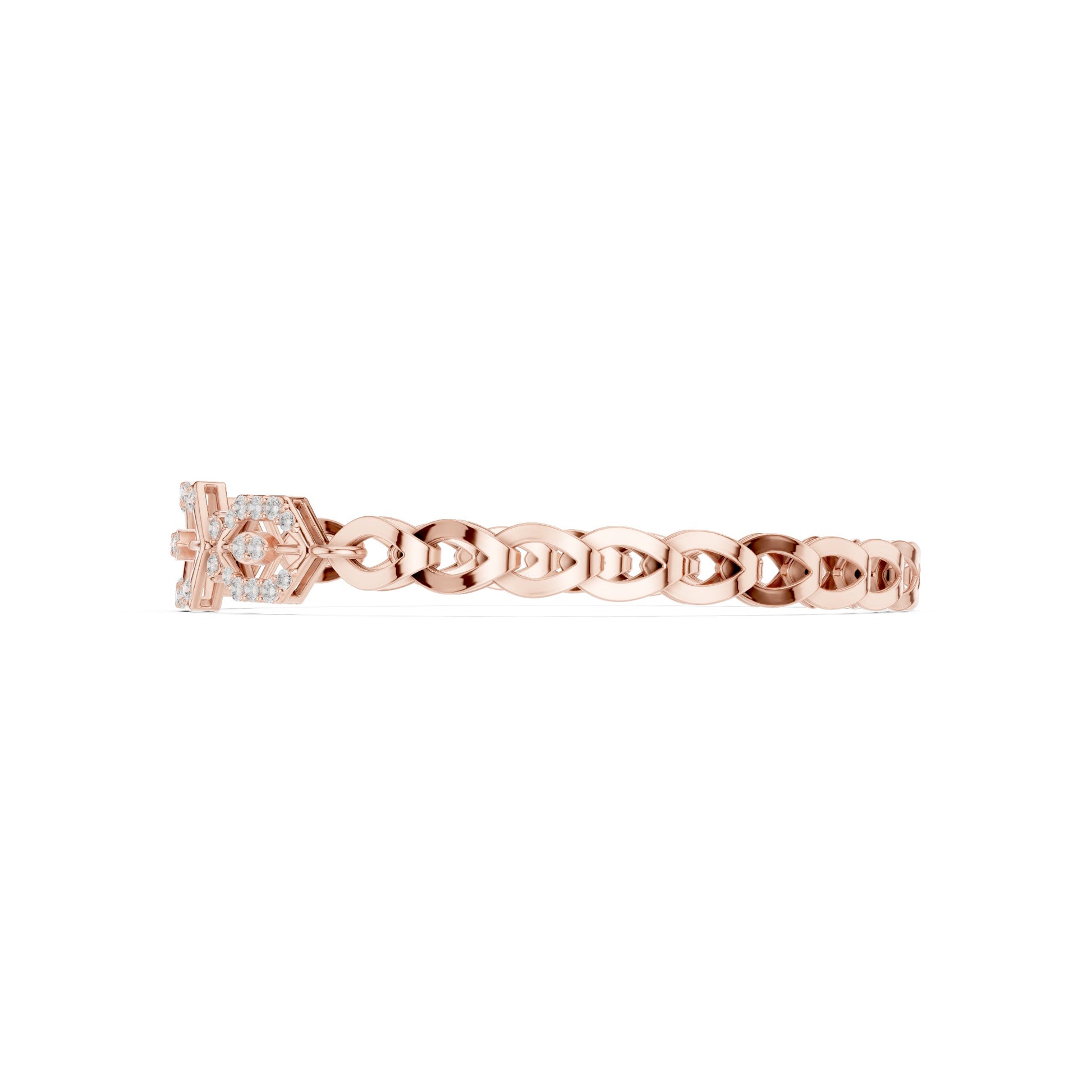 Marquise Tennis Lab Grown Diamond Bracelet