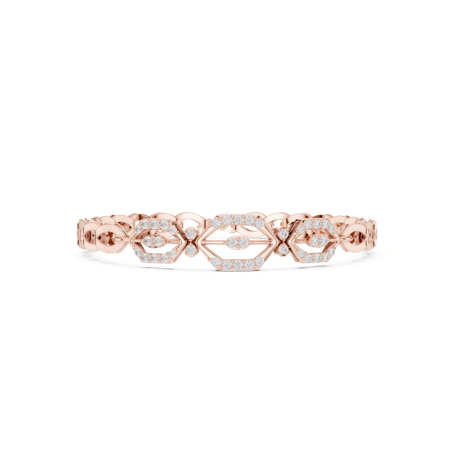 Marquise Tennis Lab Grown Diamond Bracelet