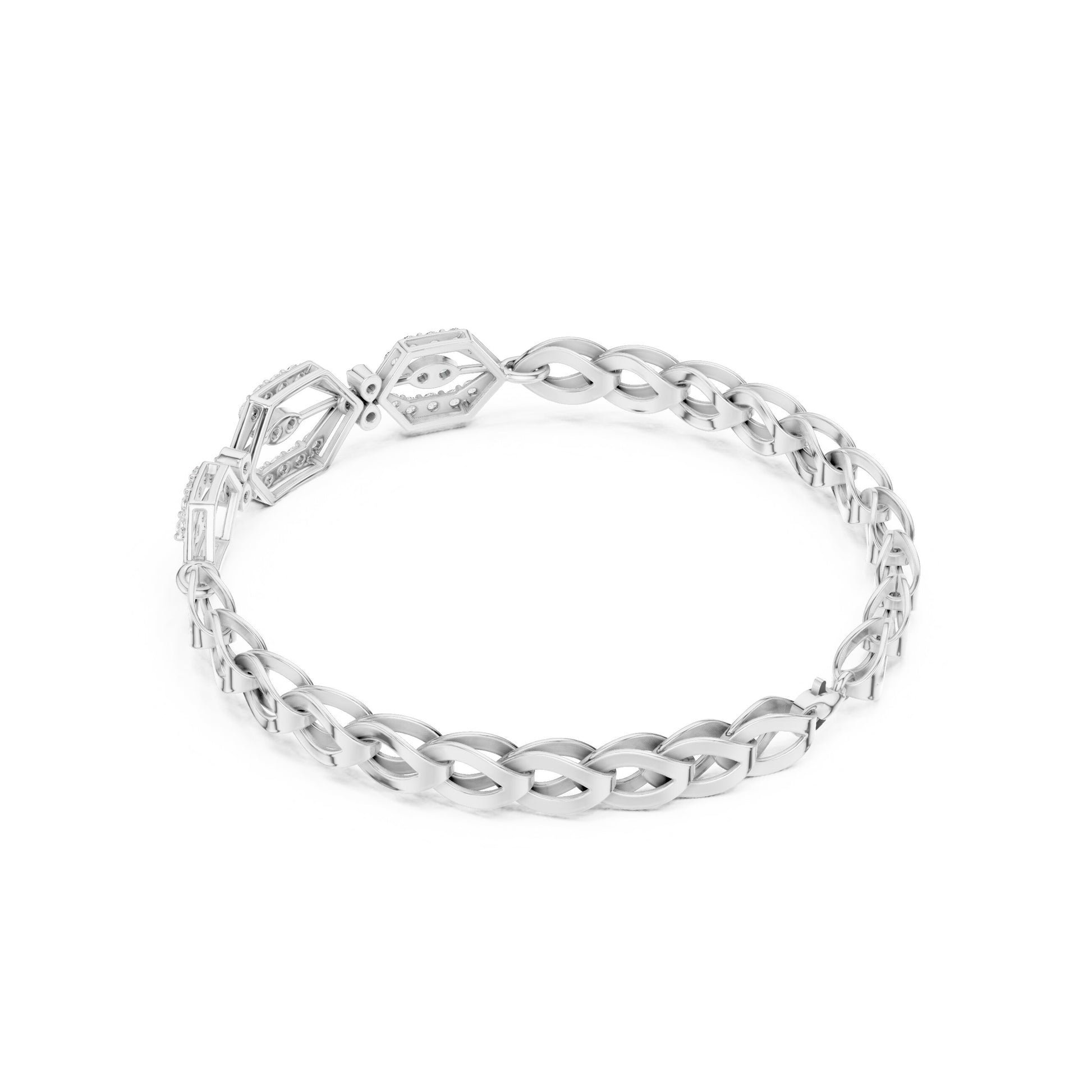 Marquise Tennis Lab Grown Diamond Bracelet