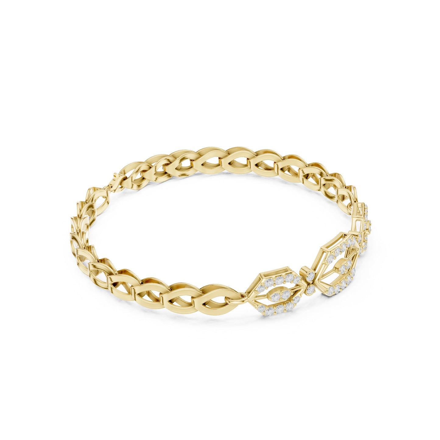 Marquise Tennis Lab Grown Diamond Bracelet