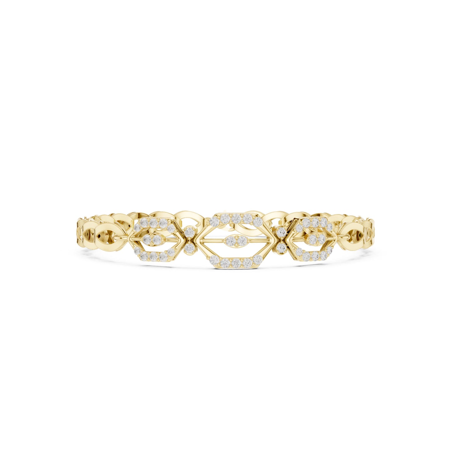 Marquise Tennis Lab Grown Diamond Bracelet