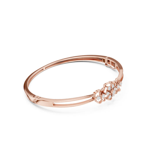 Pear Bangle Lab Grown Diamond Bracelet