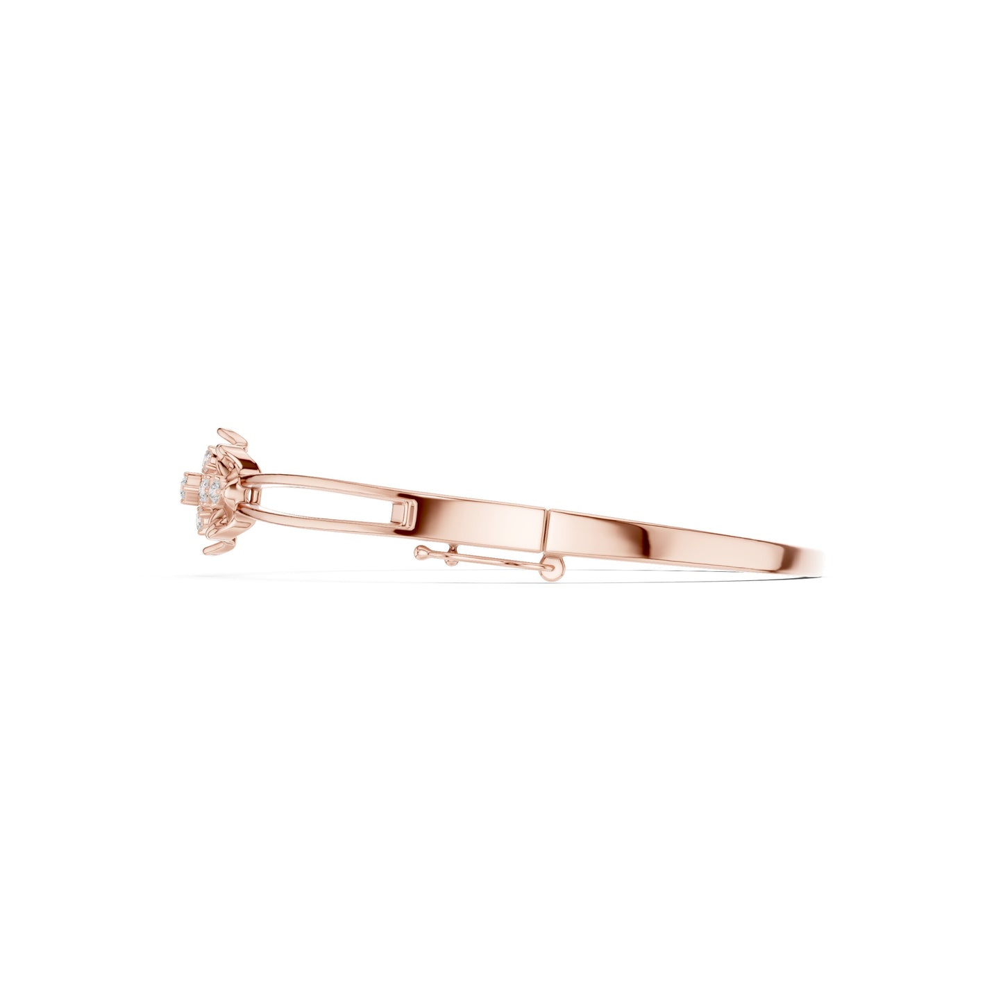 Pear Bangle Lab Grown Diamond Bracelet