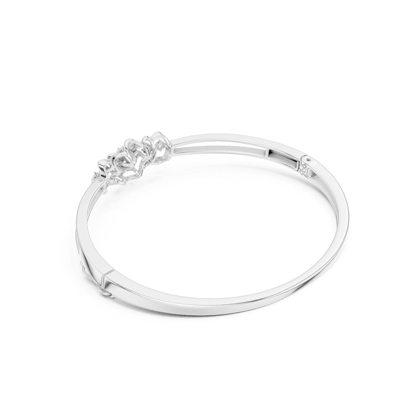 Pear Bangle Lab Grown Diamond Bracelet