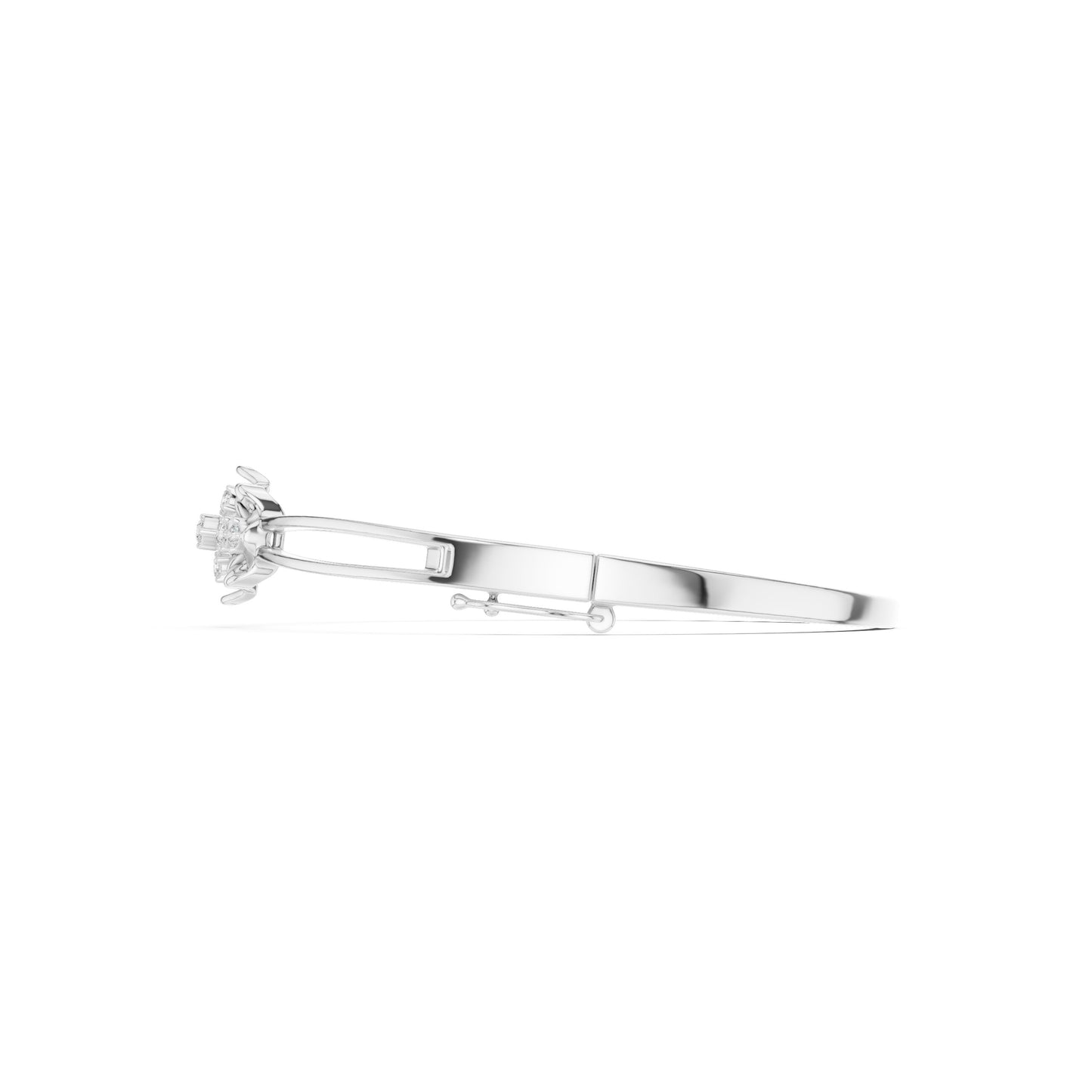 Pear Bangle Lab Grown Diamond Bracelet