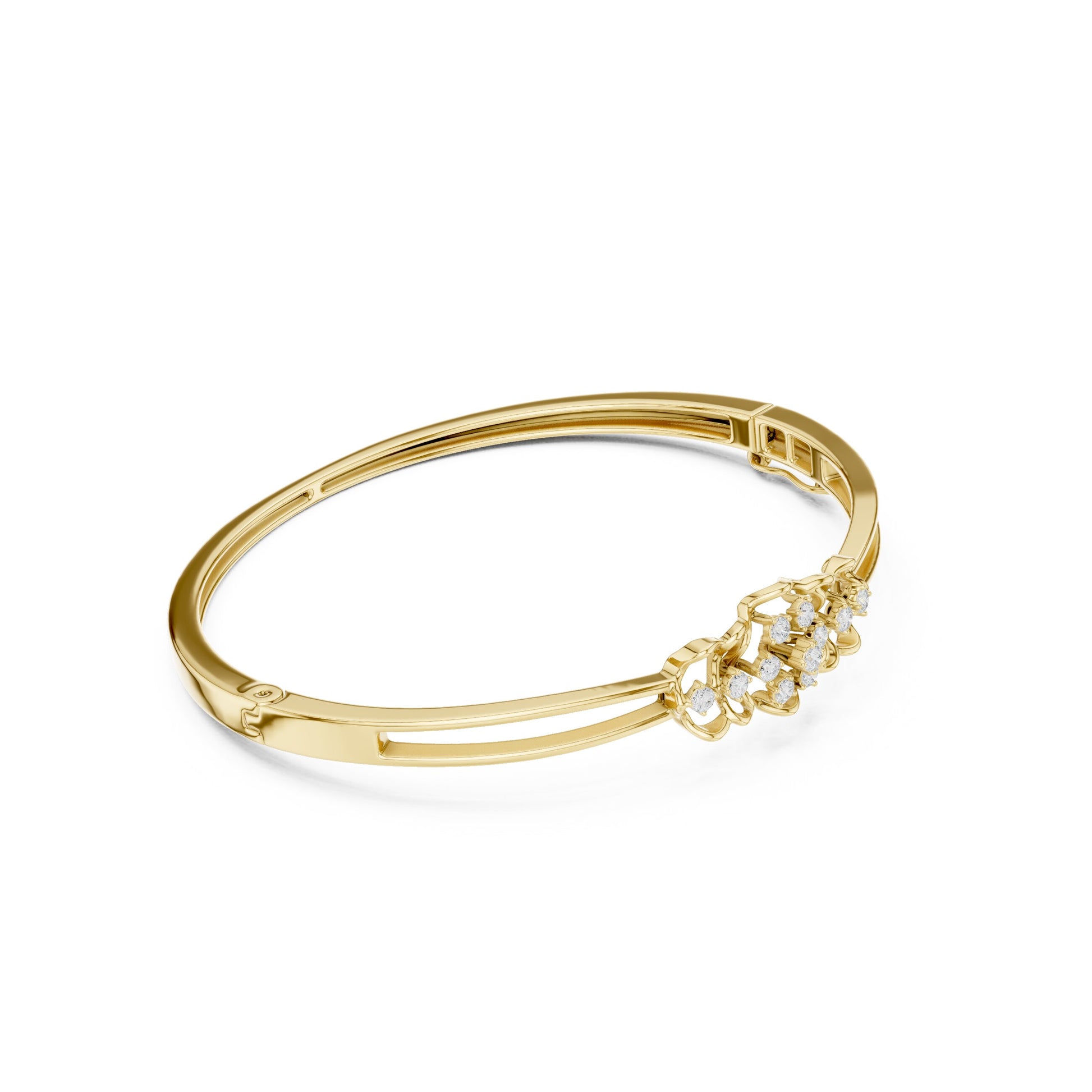 Pear Bangle Lab Grown Diamond Bracelet