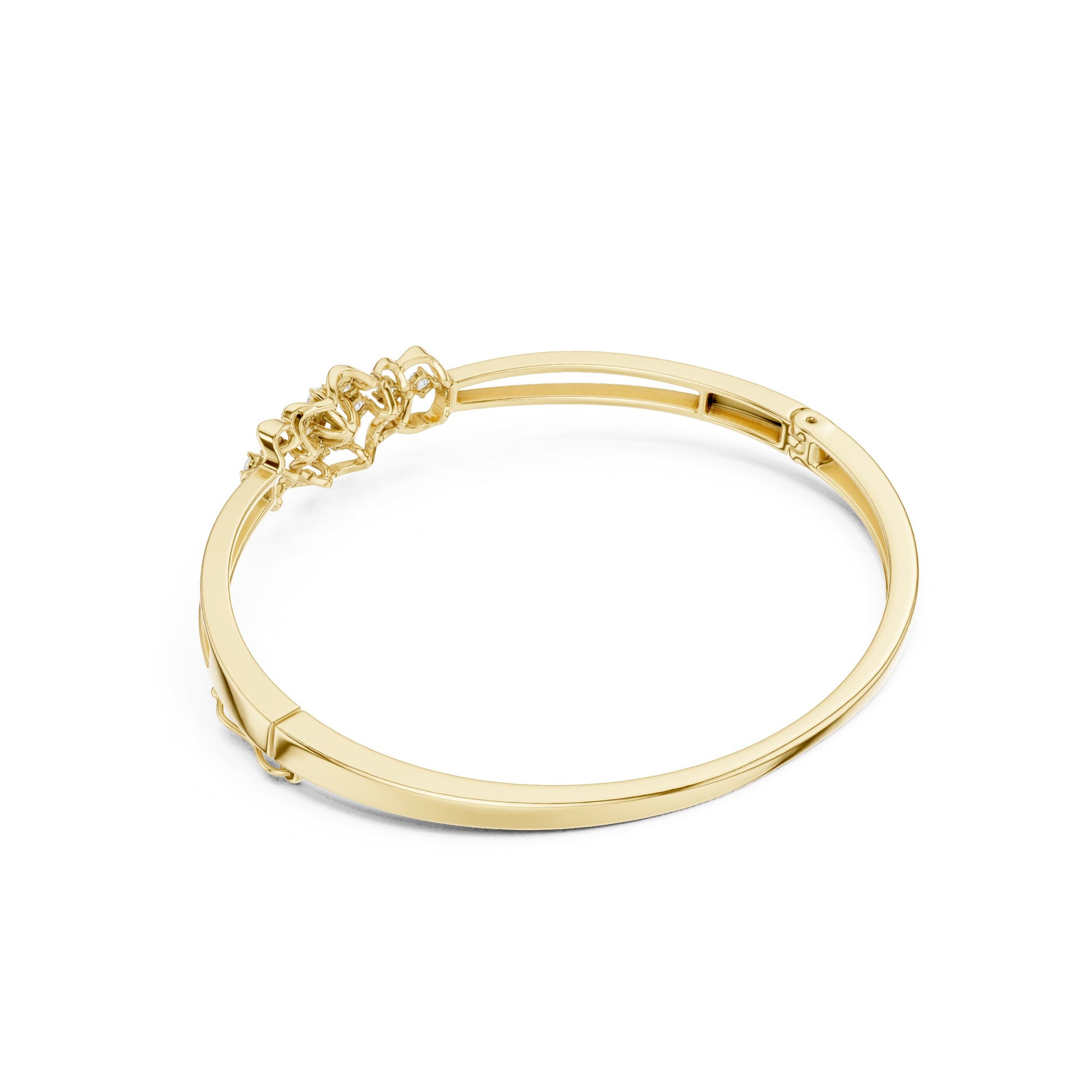 Pear Bangle Lab Grown Diamond Bracelet