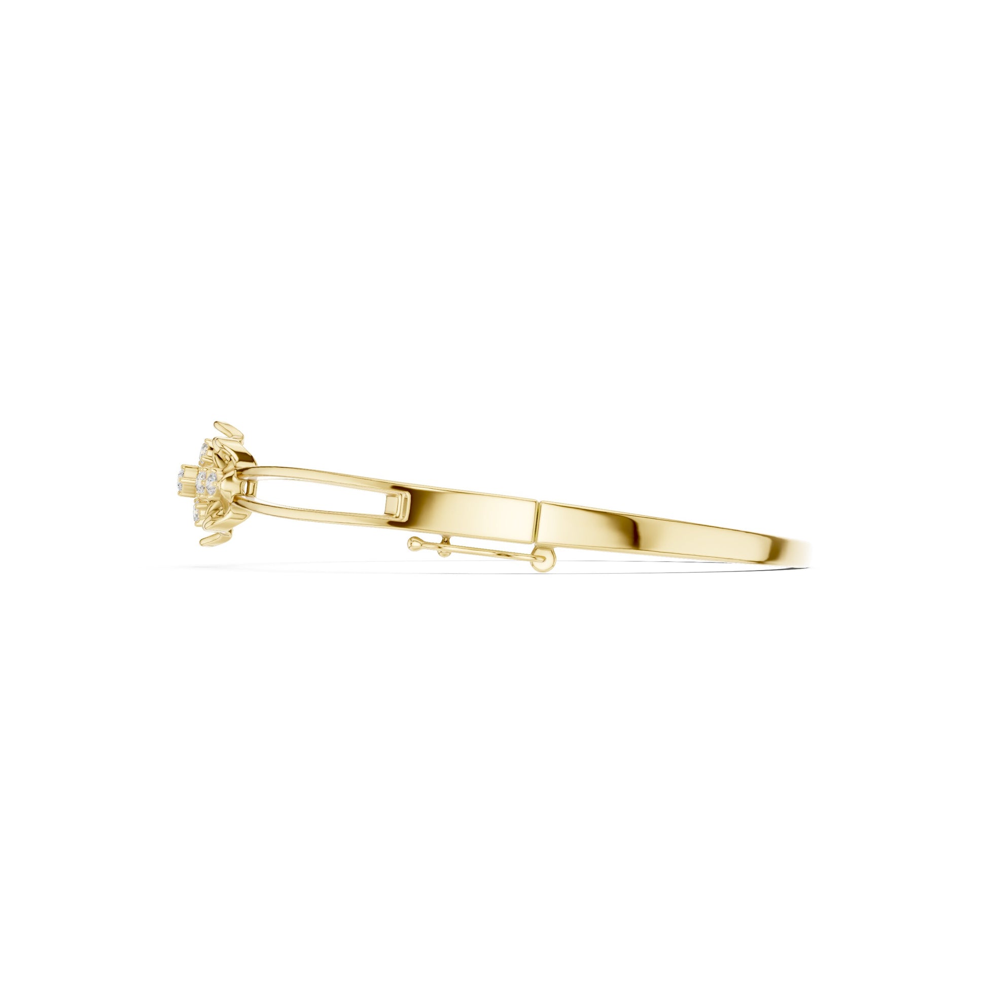 Pear Bangle Lab Grown Diamond Bracelet