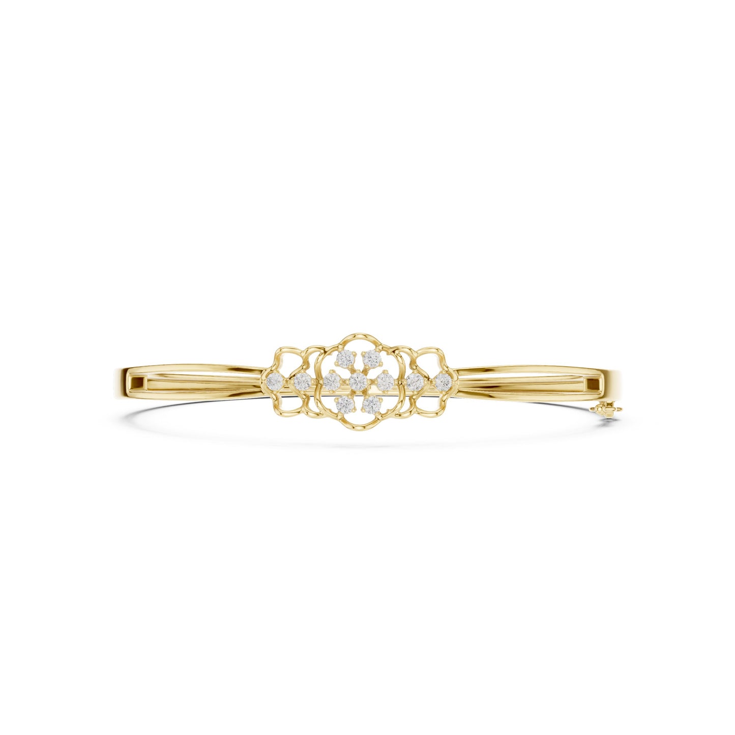 Pear Bangle Lab Grown Diamond Bracelet