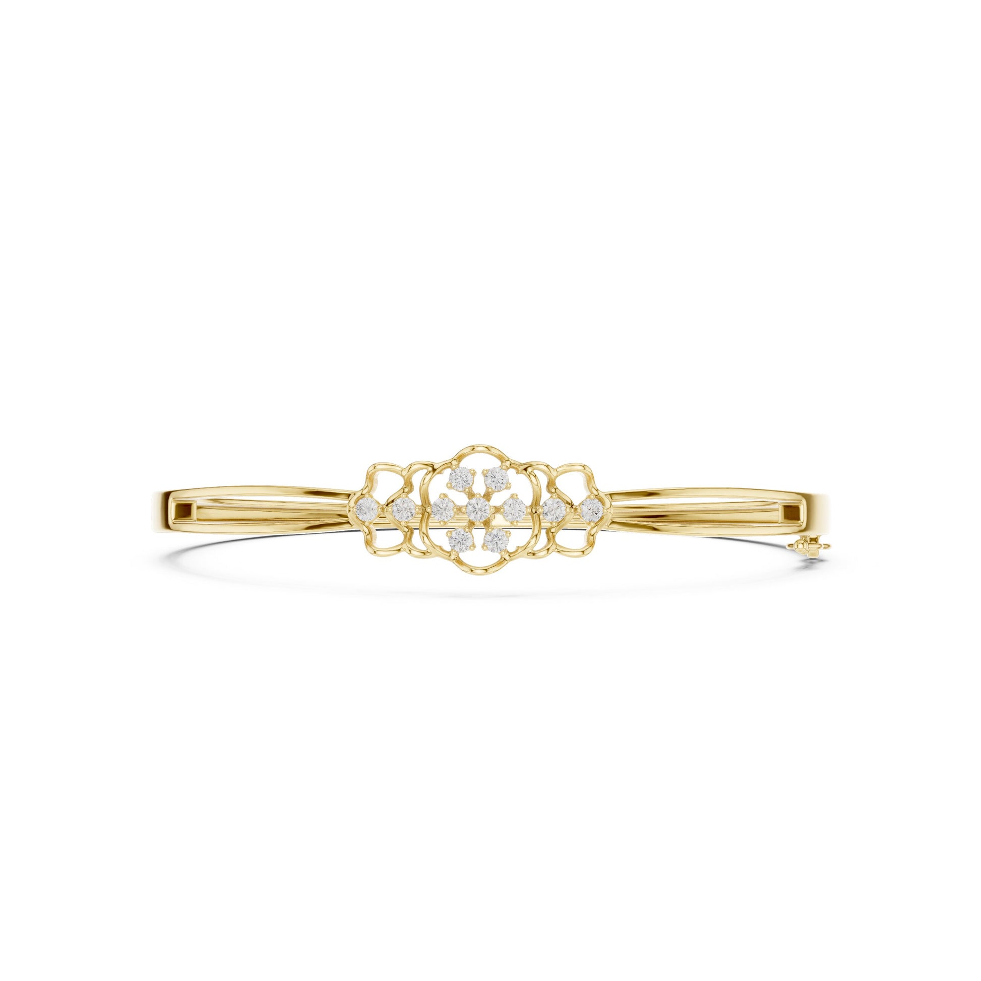 Pear Bangle Lab Grown Diamond Bracelet