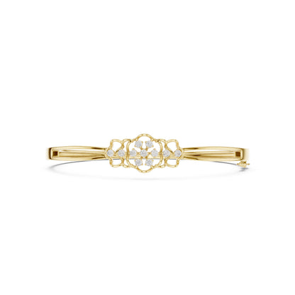 Pear Bangle Lab Grown Diamond Bracelet