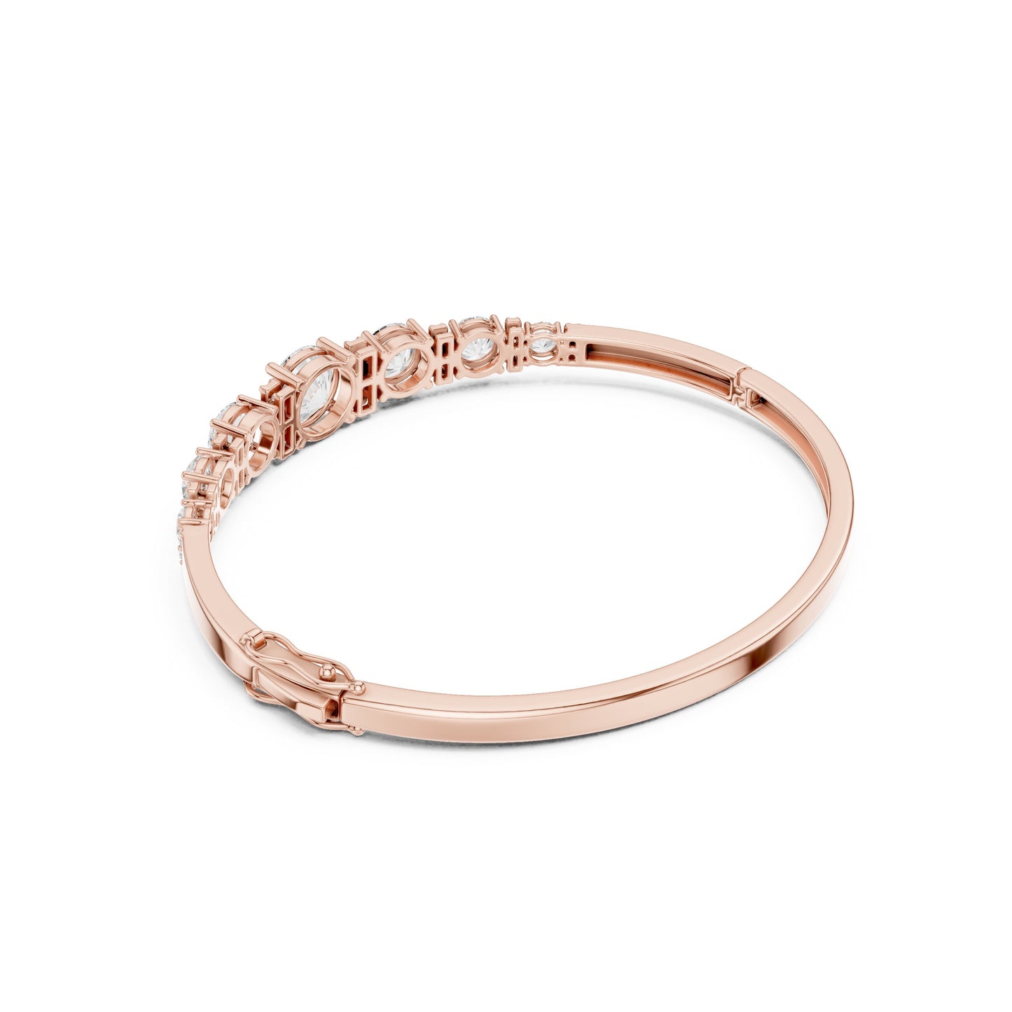 Round Bangle Lab Grown Diamond Bracelet