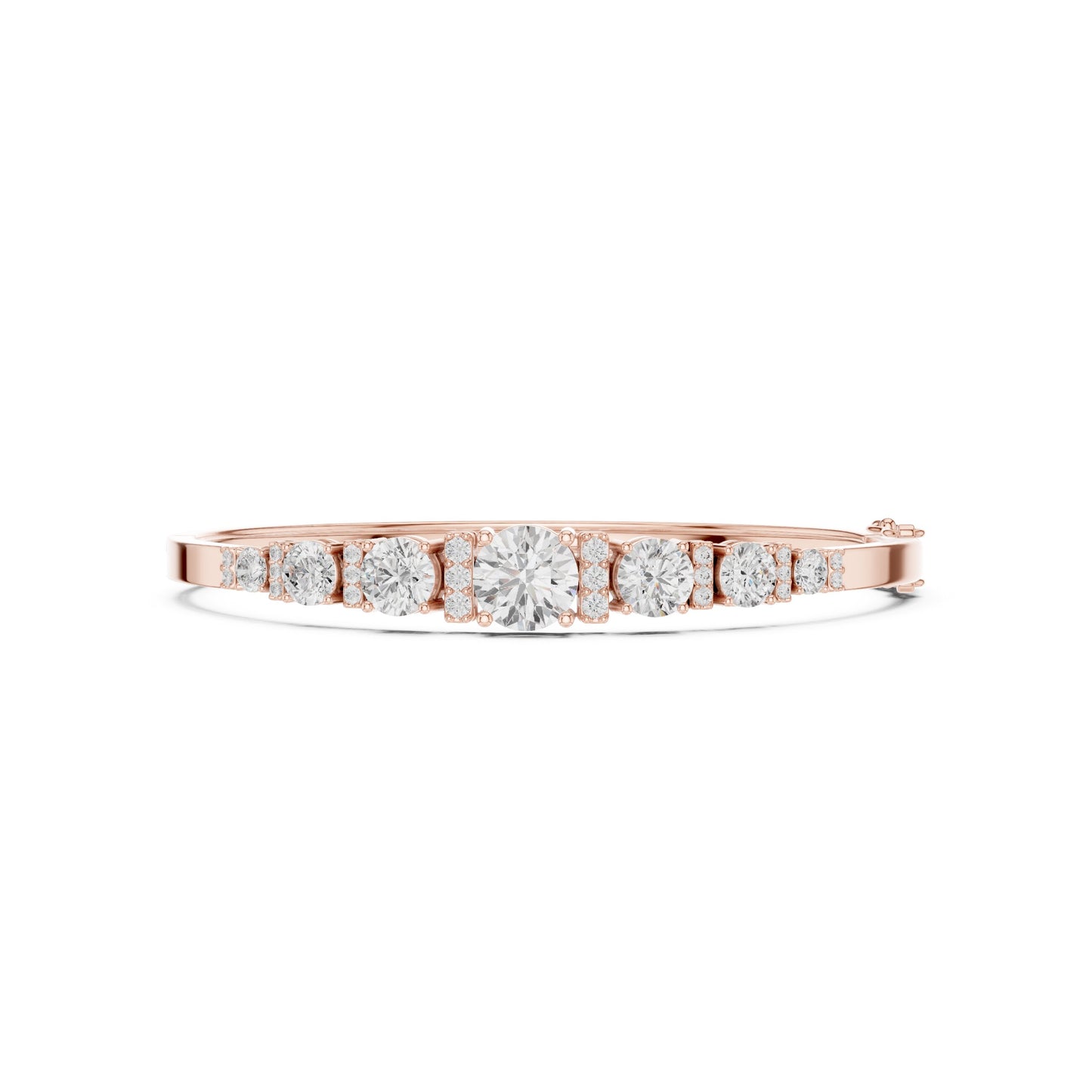 Round Bangle Lab Grown Diamond Bracelet