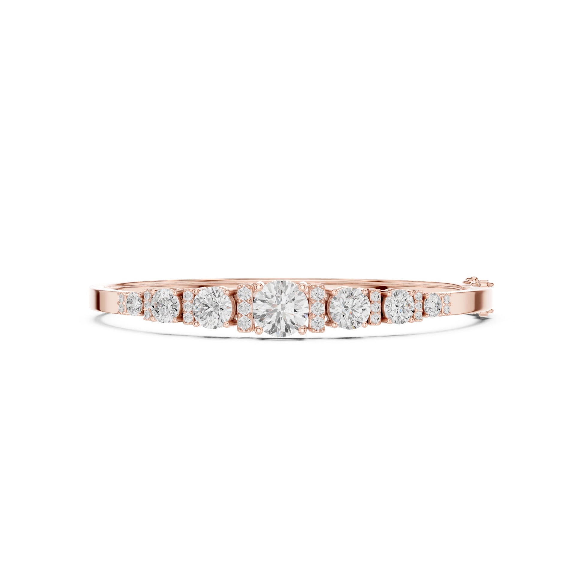 Round Bangle Lab Grown Diamond Bracelet