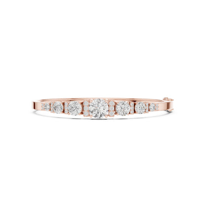 Round Bangle Lab Grown Diamond Bracelet