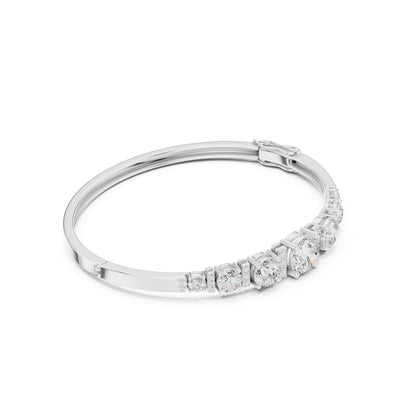 Round Bangle Lab Grown Diamond Bracelet