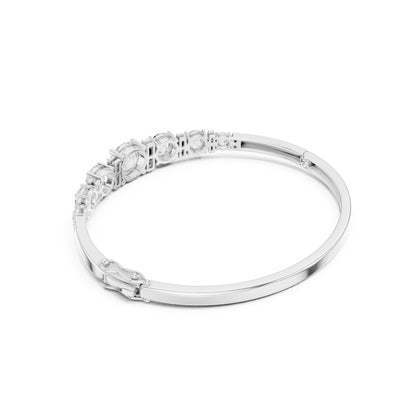 Round Bangle Lab Grown Diamond Bracelet
