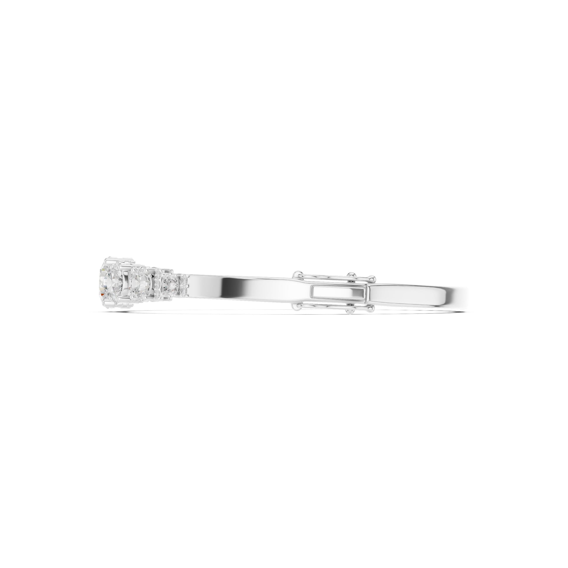 Round Bangle Lab Grown Diamond Bracelet