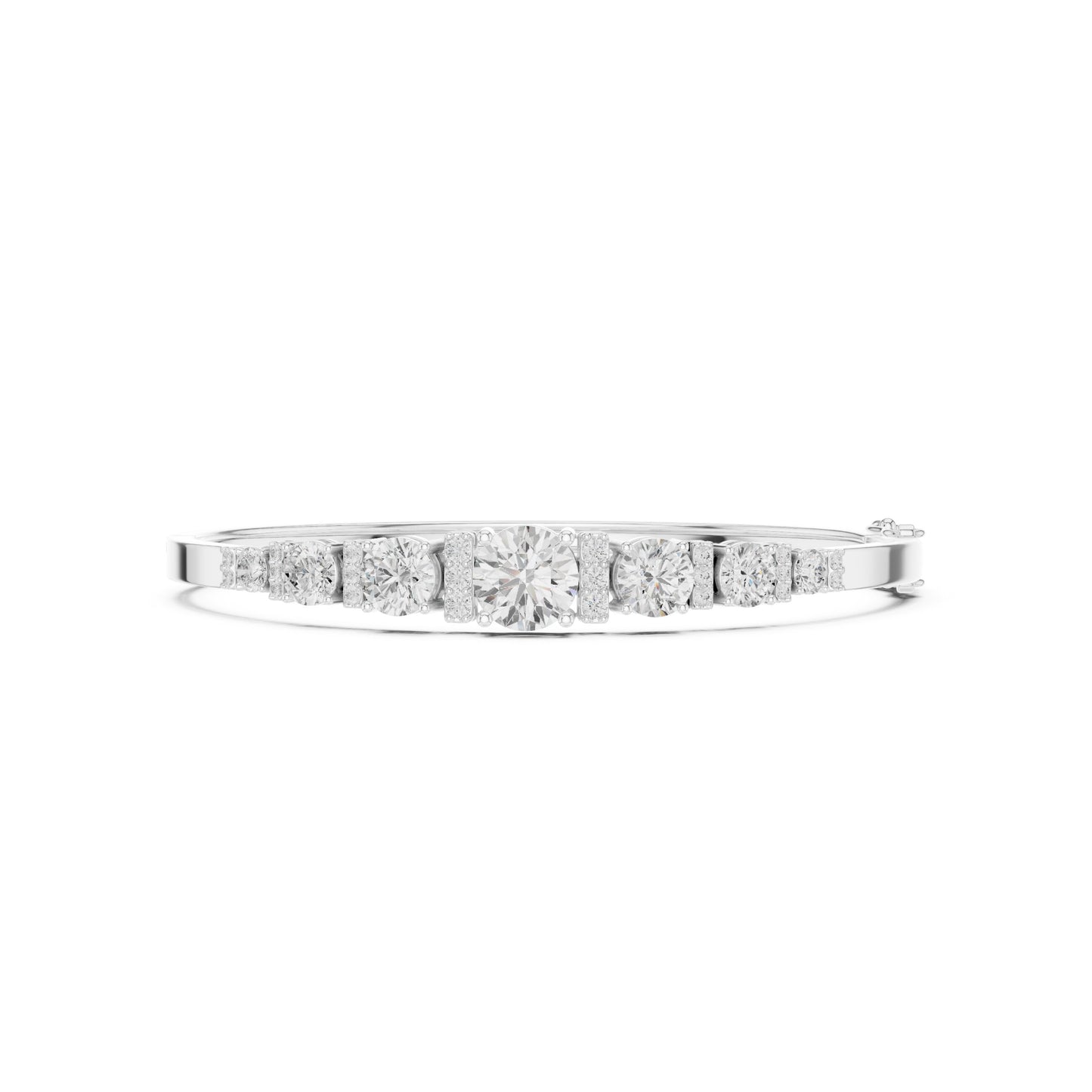 Round Bangle Lab Grown Diamond Bracelet