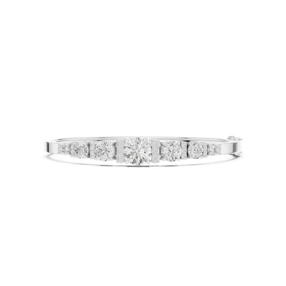 Round Bangle Lab Grown Diamond Bracelet