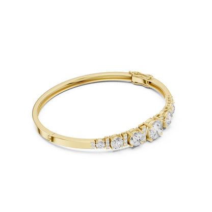 Round Bangle Lab Grown Diamond Bracelet