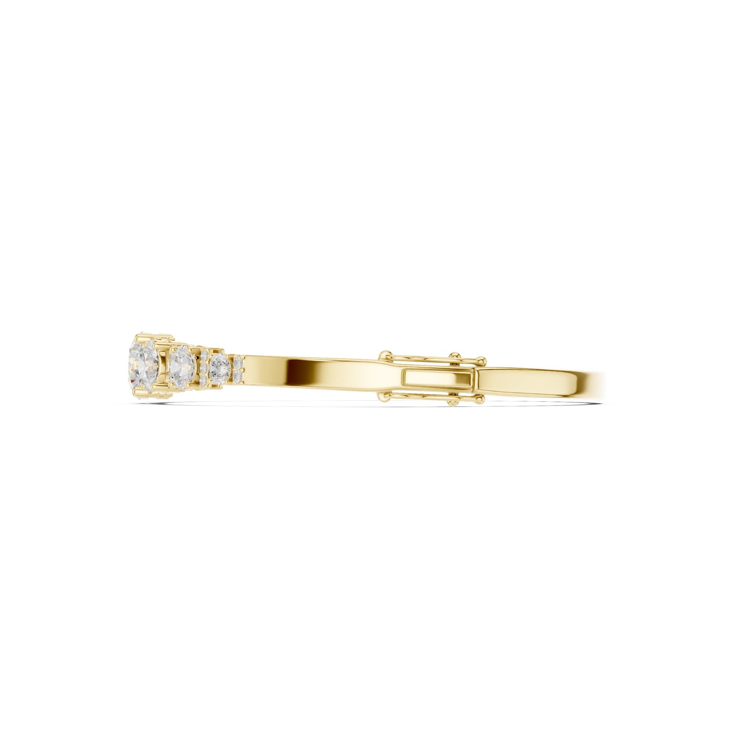 Round Bangle Lab Grown Diamond Bracelet