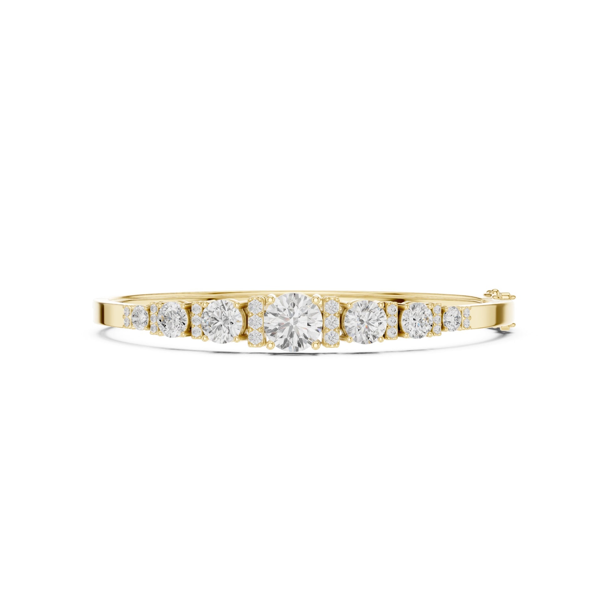Round Bangle Lab Grown Diamond Bracelet