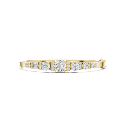 Round Bangle Lab Grown Diamond Bracelet