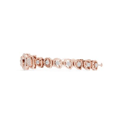 Pear Tennis Lab Grown Diamond Bracelet