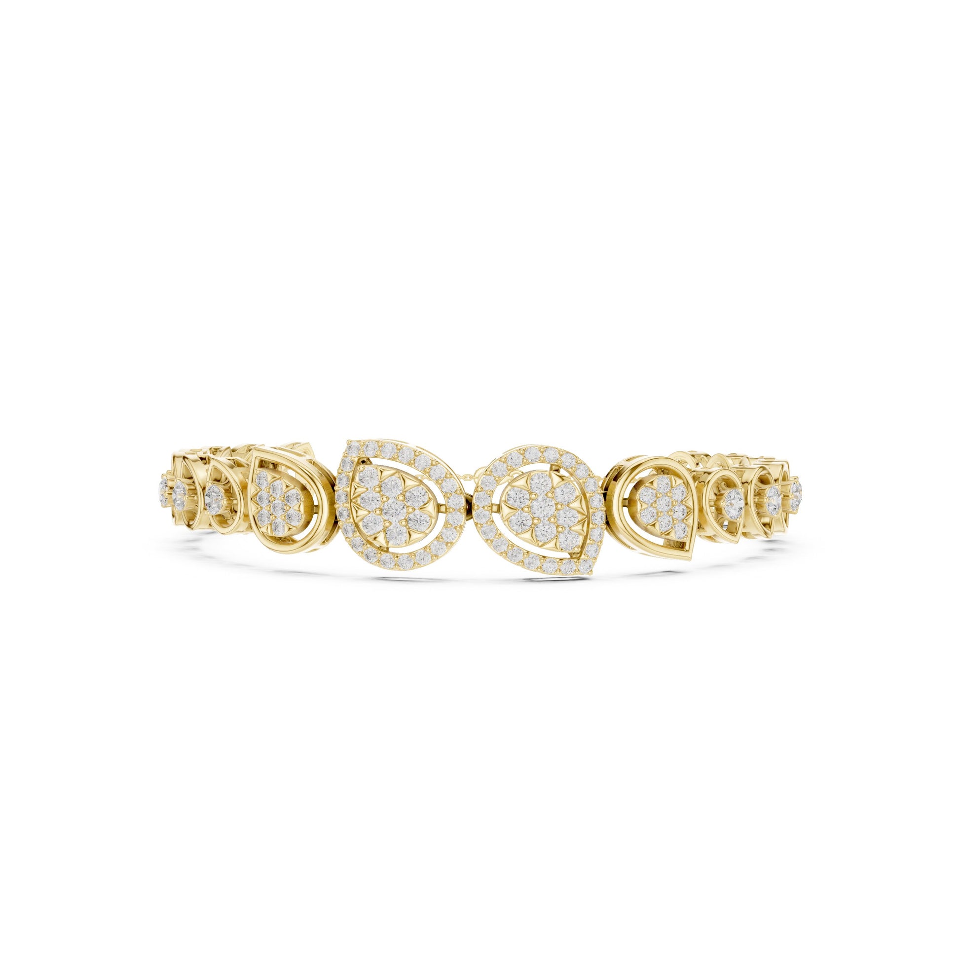 Pear Tennis Lab Grown Diamond Bracelet
