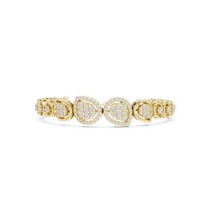 Pear Tennis Lab Grown Diamond Bracelet