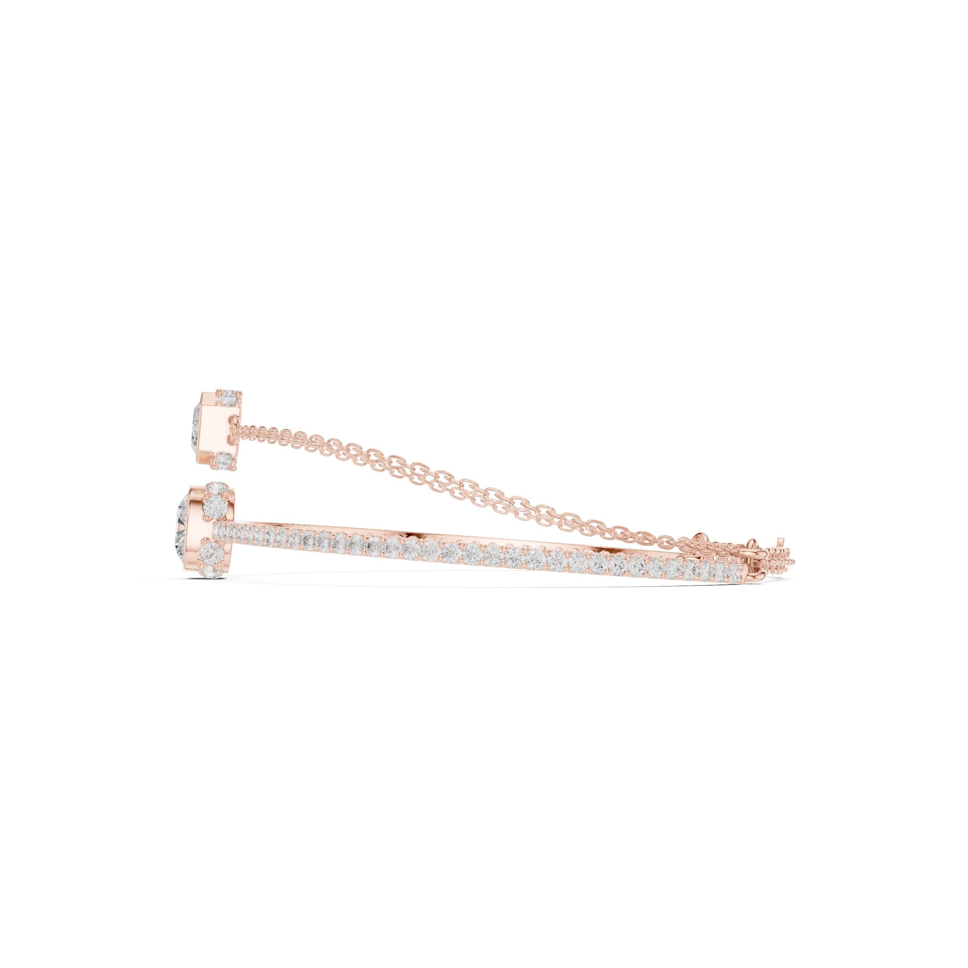 Mixed Shape Lab Grown Diamond Bangle Bracelet