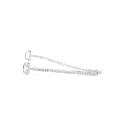 Mixed Shape Lab Grown Diamond Bangle Bracelet