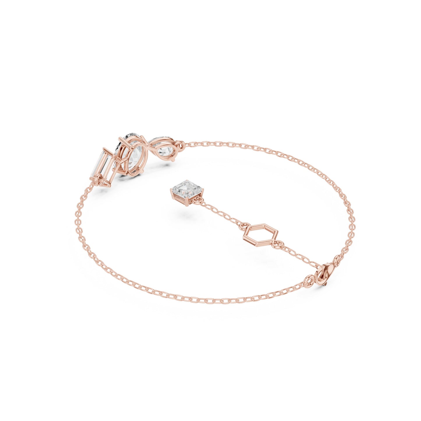 Pear Chain Lab Grown Diamond Bracelet