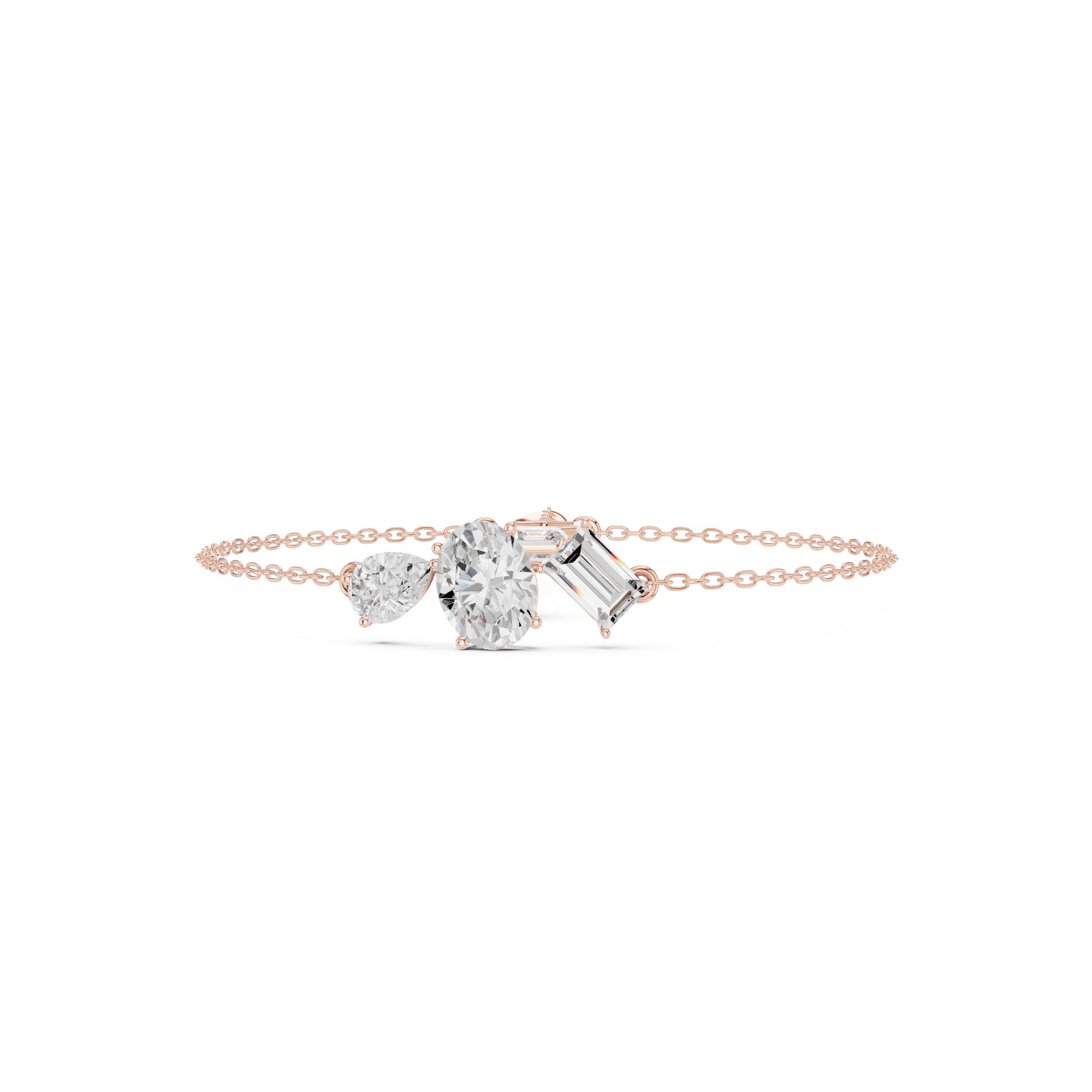 Pear Chain Lab Grown Diamond Bracelet