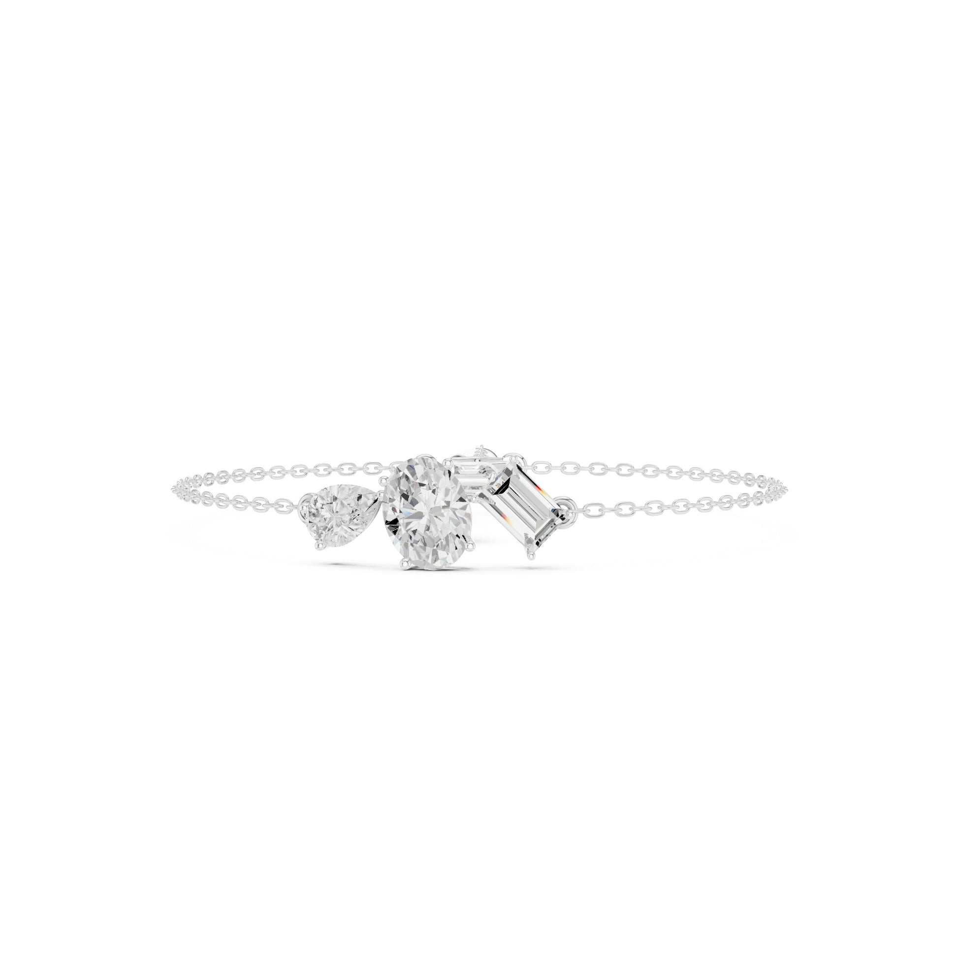 Pear Chain Lab Grown Diamond Bracelet
